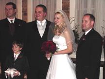 Devin, Stephanie and groomsmen